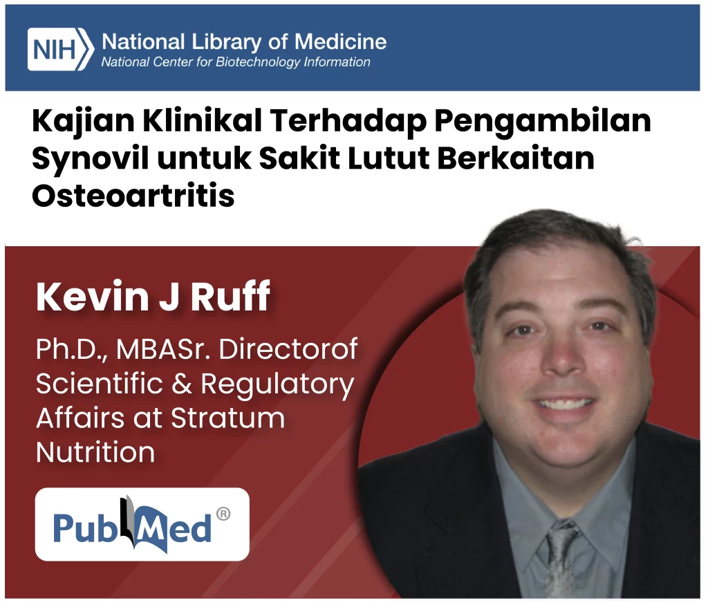 Kajian klinikal Synovil terhadap pesakit osteoartritis lutut menunjukkan pengurangan kesakitan secara signifikan